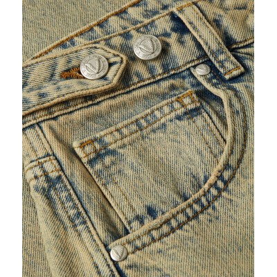 DEWI mid rise balloon fit jeans - dirty wash denim