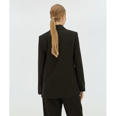 MICHELLE straight fit blazer - black