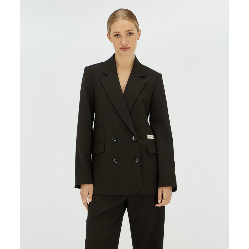 MICHELLE straight fit blazer - black
