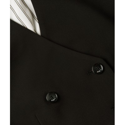 LEVA cropped gilet - black