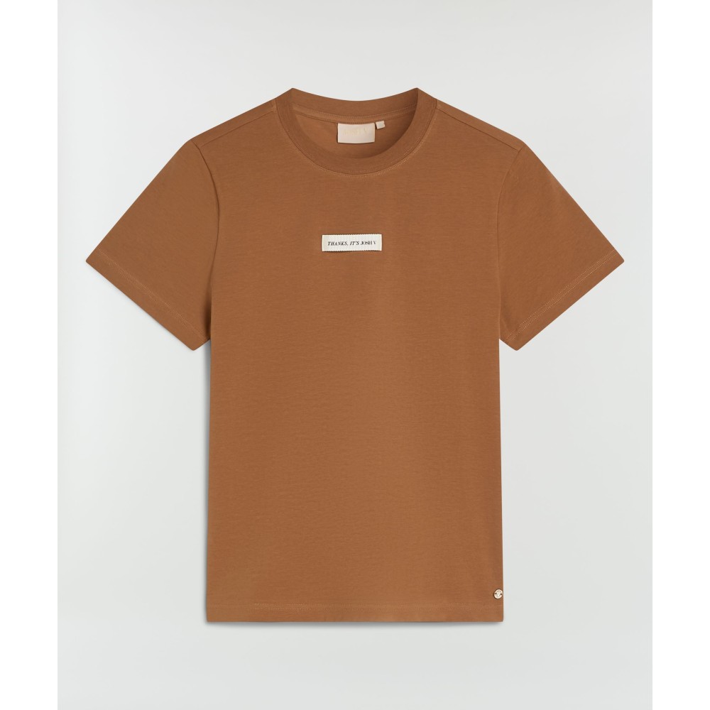 DORIE regular fit T-shirt - chocolate brown