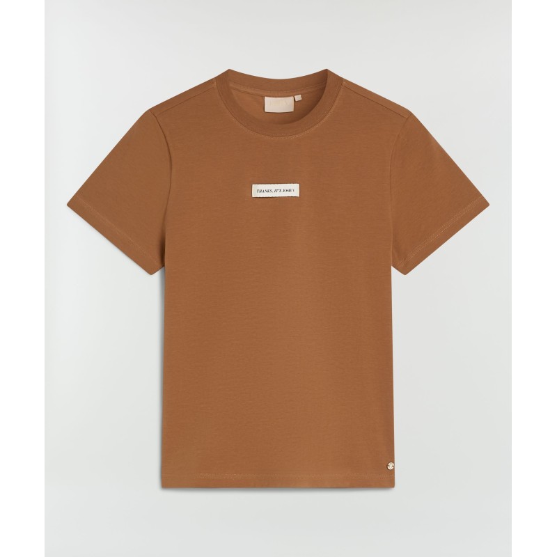 DORIE regular fit T-shirt - chocolate brown