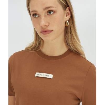 DORIE regular fit T-shirt - chocolate brown
