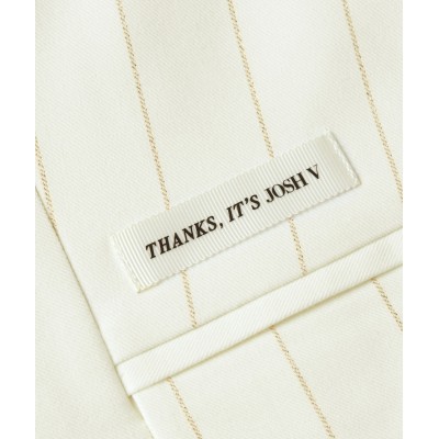 MICHELLE straight fit blazer met lurex - light ecru