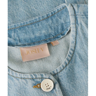 MILLY fitted gilet van denim - blue denim