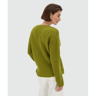 TIMBER oversized sweater met merinowol
