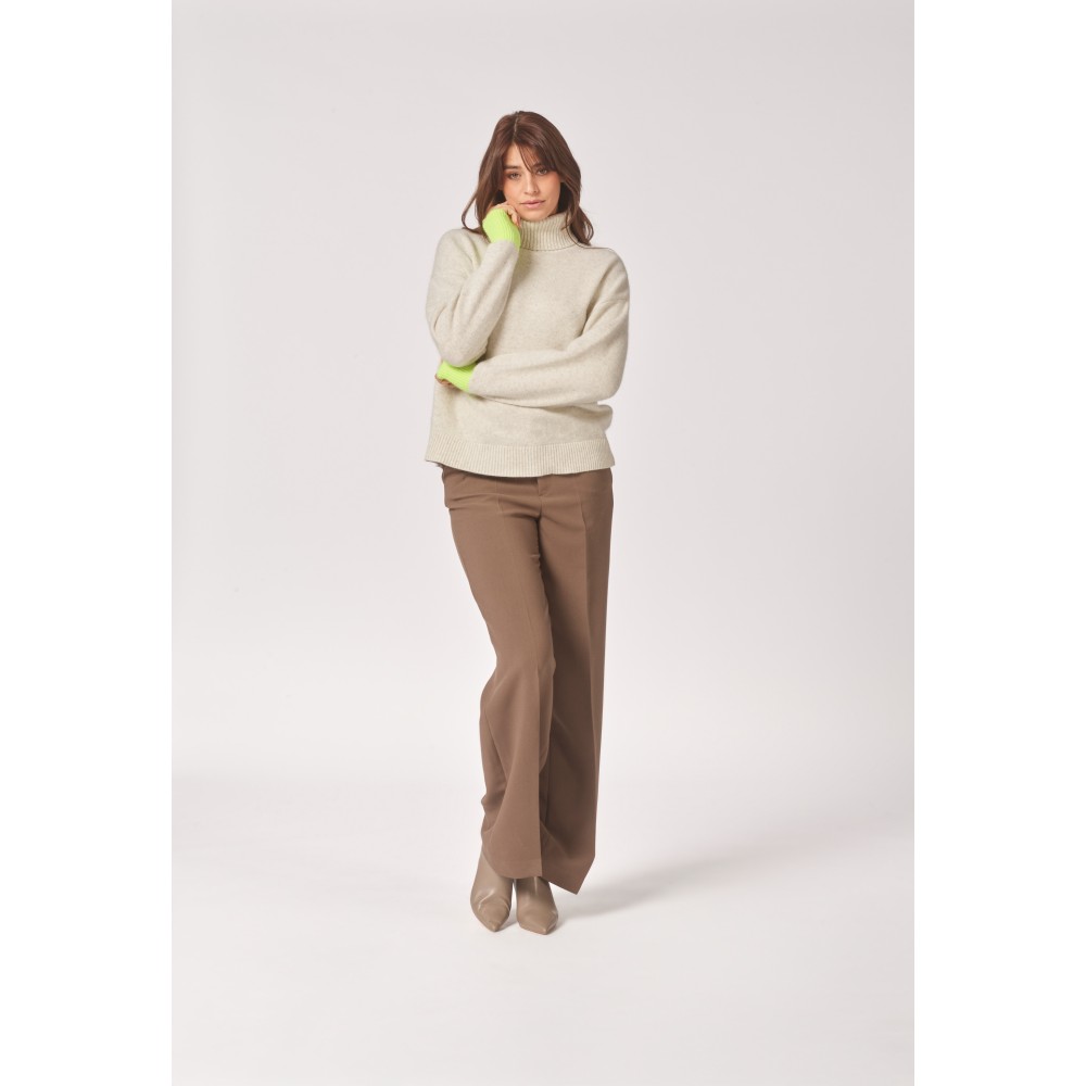 ODELIA PANTS DARK TAUPE