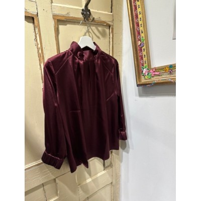 ODILLE BLOUSE BURGUNDY