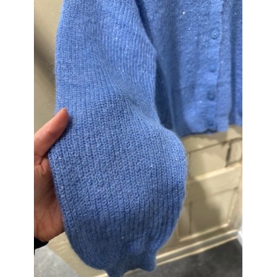 INTIE PAILLETTE GILET BLUE CIEL-S