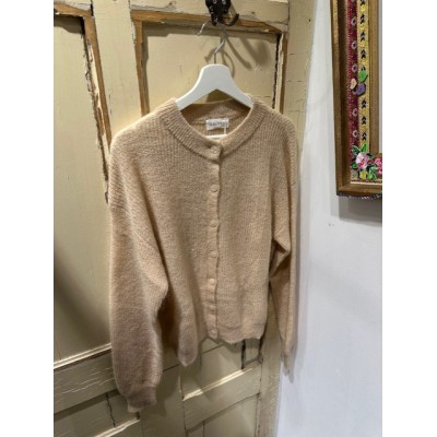 INTIE PAILLETTE GILET BEIGE