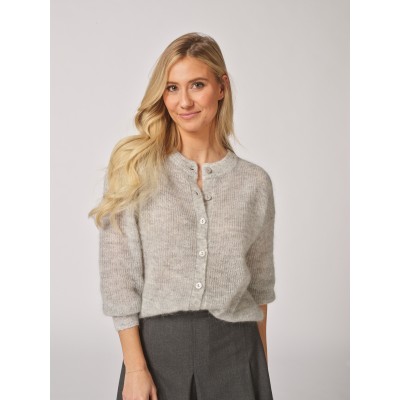 INTIE PAILLETTE GILET GRIJS