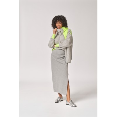 GIGA PULL GREY/ FLUO YELLOW