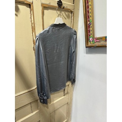 TOP TAILORED COLLAR LIGHT GREY