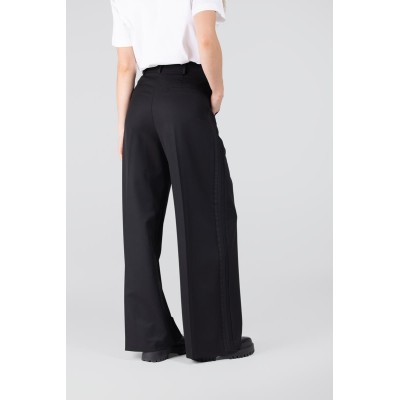 Bridget pantalon met sierbies | Zwart