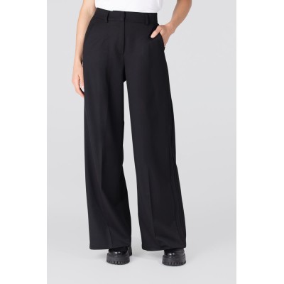 Bridget pantalon met sierbies | Zwart