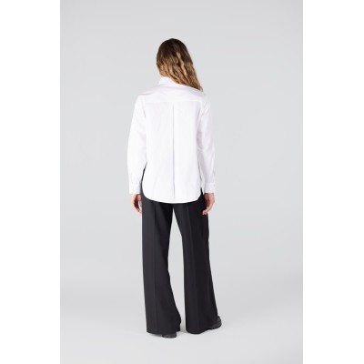 Isabel blouse met rhinestones | Wit