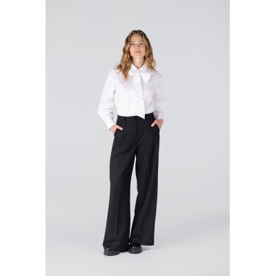 Isabel blouse met rhinestones | Wit
