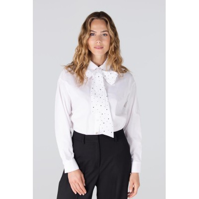 Isabel blouse met rhinestones | Wit