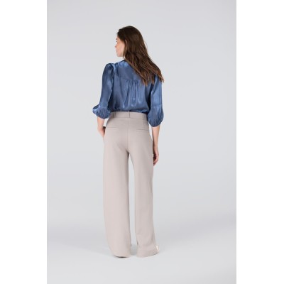 Aleid wide leg pantalon | Kaki