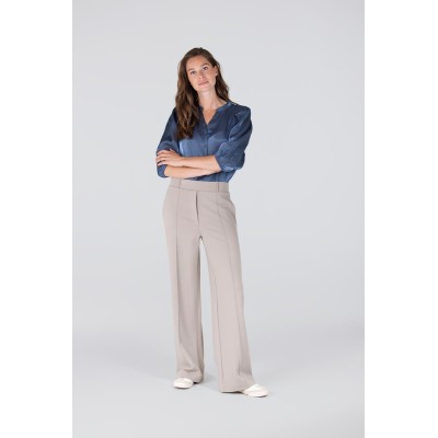 Aleid wide leg pantalon | Kaki