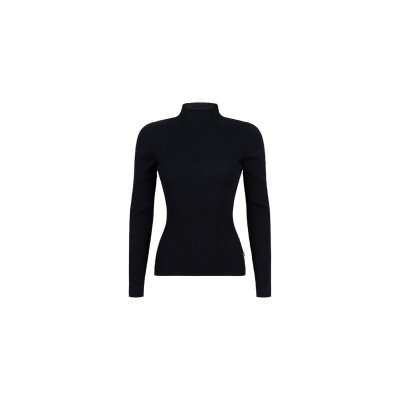 Bella trui fine rib | Zwart