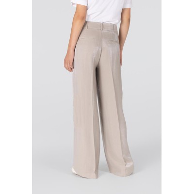 Dara glanzende broek | Kaki