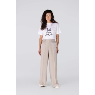 Dara glanzende broek | Kaki