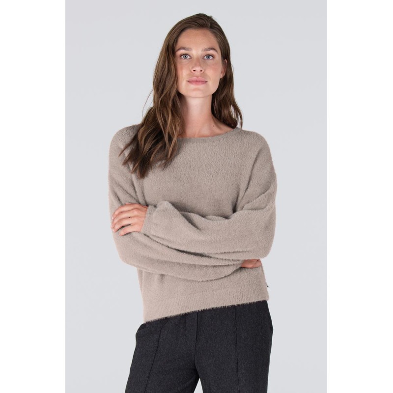 Caily plush trui | Kaki