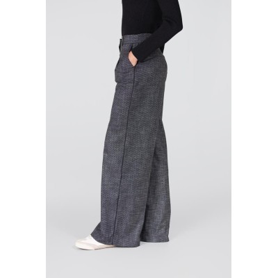 Audrey wide leg pantalon | Zwart