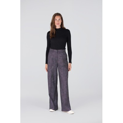 Audrey wide leg pantalon | Zwart