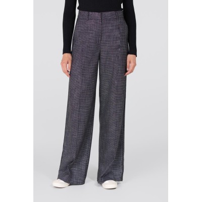 Audrey wide leg pantalon | Zwart