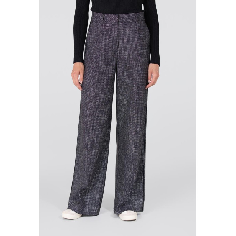 Audrey wide leg pantalon | Zwart