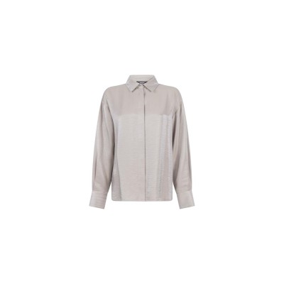 Dolores glanzende blouse | Kaki