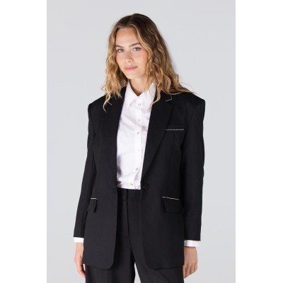 Cassie oversized blazer | Zwart