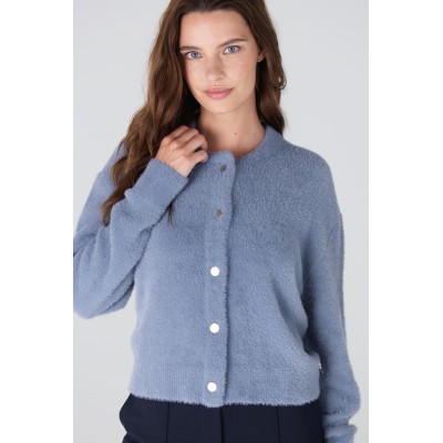 Cloe plush vest | Blauw