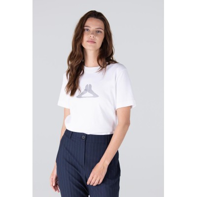 Lola t-shirt met logo | Wit