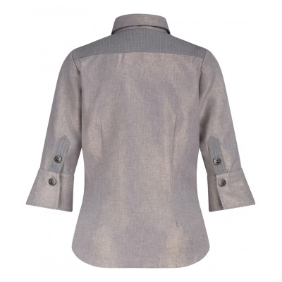 Blouse Cut-out Sparkling Grey