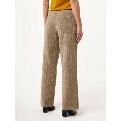 Broek Tweed Straight Taupe
