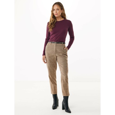 T-shirt Primrose Rib Donkerrood