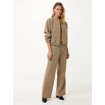 Bomberjacket Tweed Oversized Taupe