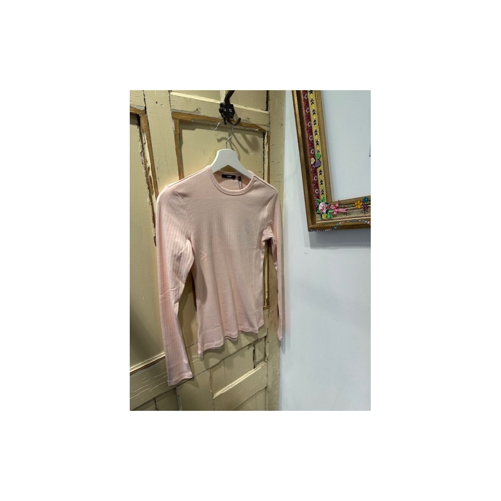 T-shirt Primrose Rib roze