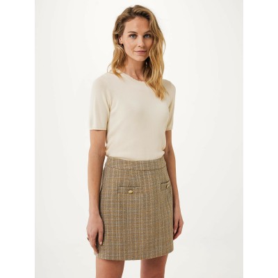 Top Korte Mouw Gerbera Cream