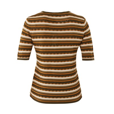 KNITTED RELIEF TOP MULTICOLOR