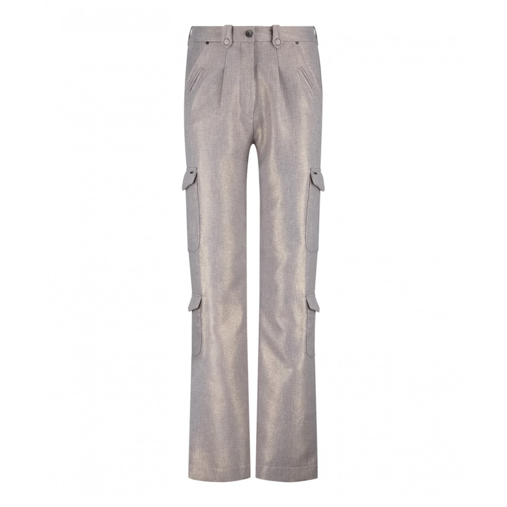 Cargo Wide Leg Sparkling Grey
