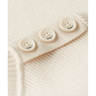 LOUA fitted top - light ecru