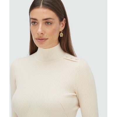 LOUA fitted top - light ecru