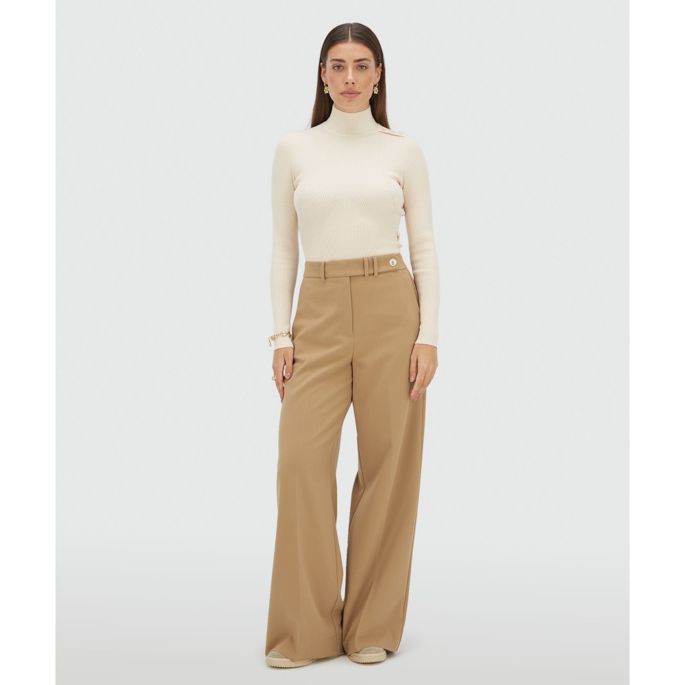LOUA fitted top - light ecru