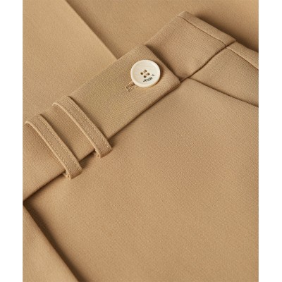 KYRIE mid rise wide leg pantalon - light brown