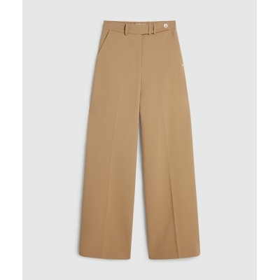 KYRIE mid rise wide leg pantalon - light brown