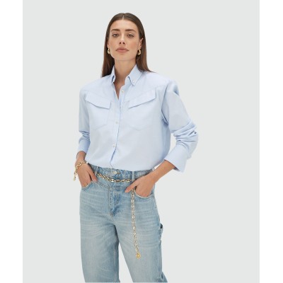 LOIS oversized blouse - fresh blue